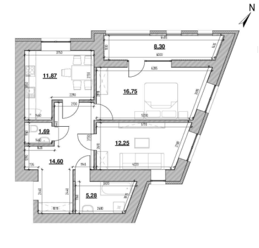 2-комнатная 70.74 м² в ЖК Шенген от 26 654 грн/м², Львов