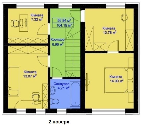 Таунхаус 104.19 м² в Таунхаус Lermontov від 15 740 грн/м², м. Ірпінь