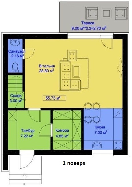 Таунхаус 103.91 м² в Таунхаус Lermontov від 17 034 грн/м², м. Ірпінь