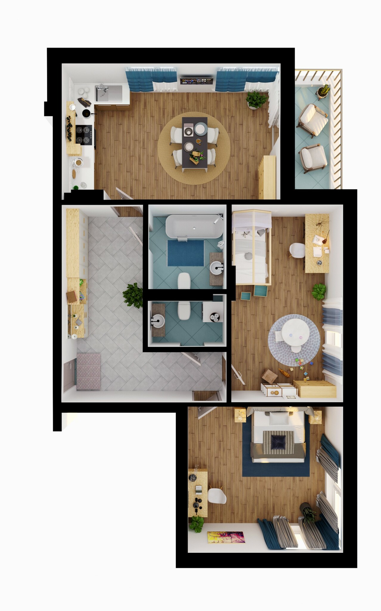 2-кімнатна 88.08 м² в ЖК Krona Park II від 23 064 грн/м², м. Бровари