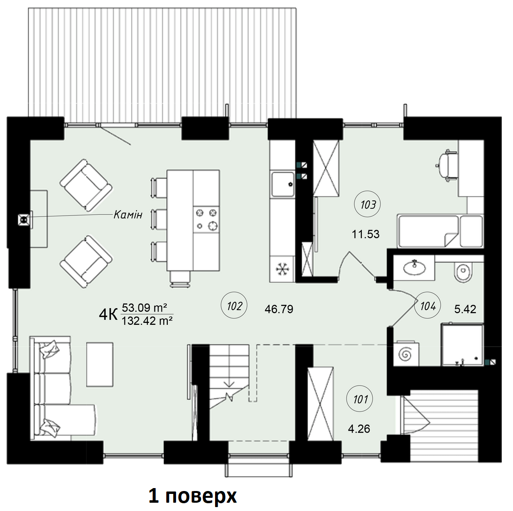 Таунхаус 132 м² в КП Loft City 2.0 от 24 394 грн/м², г. Ирпень