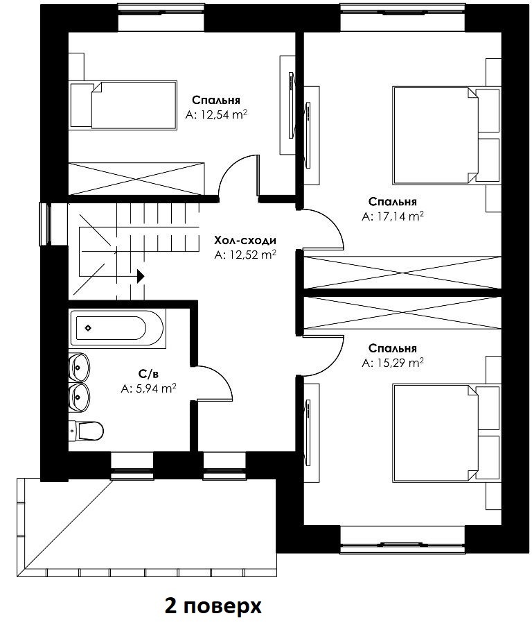 Коттедж 126 м² в КП Pine Wood. mini от 34 075 грн/м², г. Ирпень