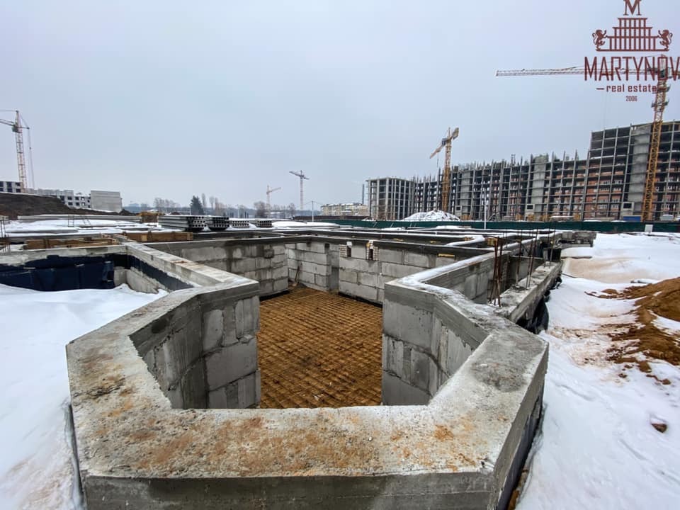 Ход строительства ЖК Sofia Nova, фев, 2021 год