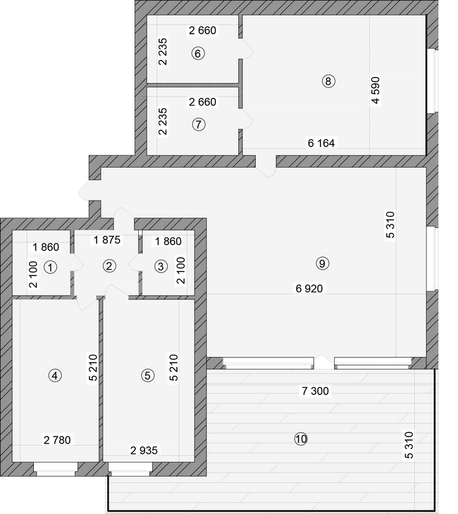 3-кімнатна 136.6 м² в КБ Greenwood від 28 700 грн/м², Київ