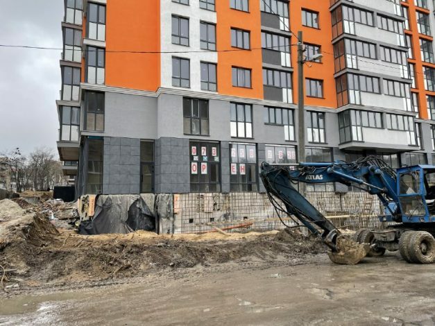 Хід будівництва ЖК Багговутівський, лют, 2021 рік