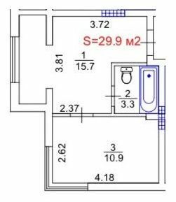 1-кімнатна 29.9 м² в ЖК Нова Данія від 14 500 грн/м², с. Софіївська Борщагівка