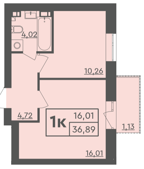 1-кімнатна 36.89 м² в ЖК Scandia від 18 700 грн/м², м. Бровари