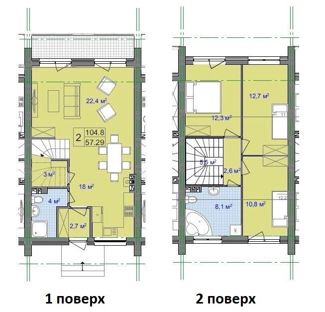 Дуплекс 105 м² в КМ Villa Gatne від 21 048 грн/м², с. Гатне
