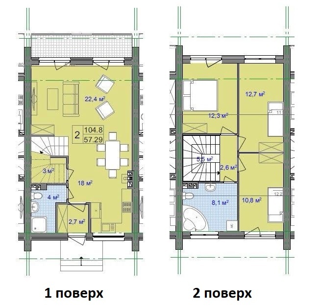 Дуплекс 105 м² в КП Villa Gatne от 21 048 грн/м², с. Гатное