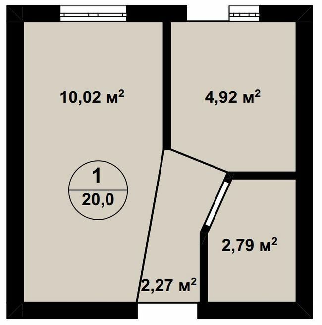 1-кімнатна 20 м² в ЖК Aura Center від 25 250 грн/м², с. Крюківщина
