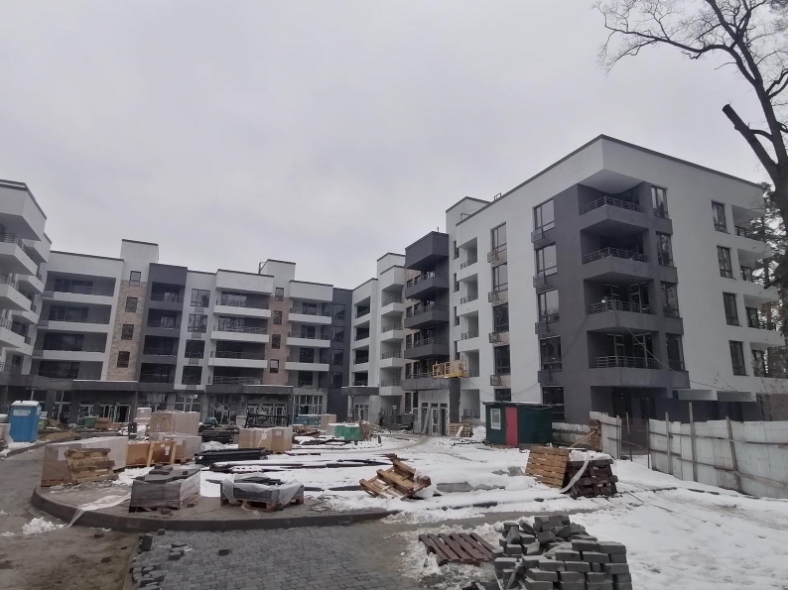 Ход строительства Апарт-комплекс в Пуще-Водице, фев, 2021 год