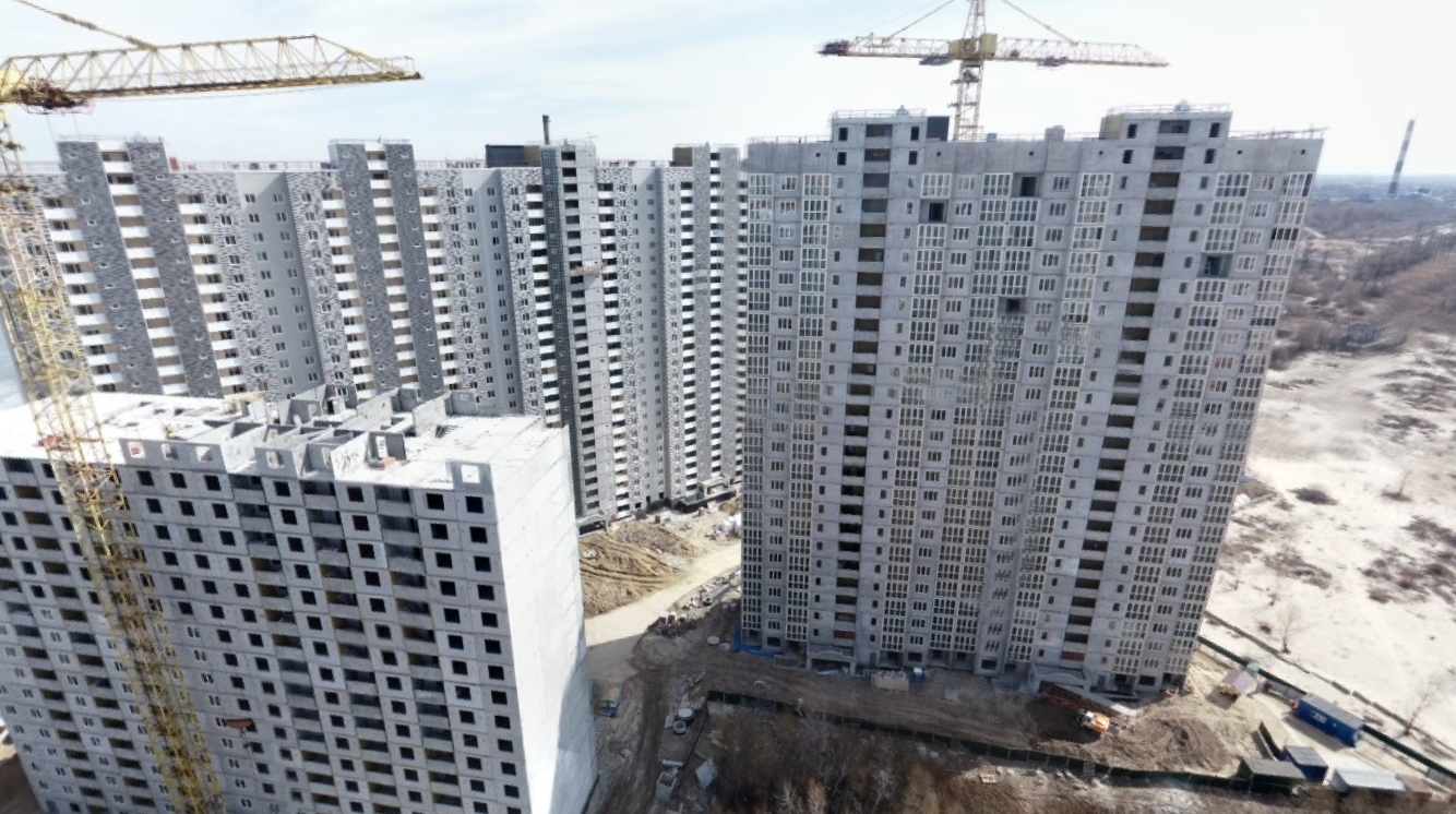 Ход строительства ЖК Ревуцкий, март, 2021 год