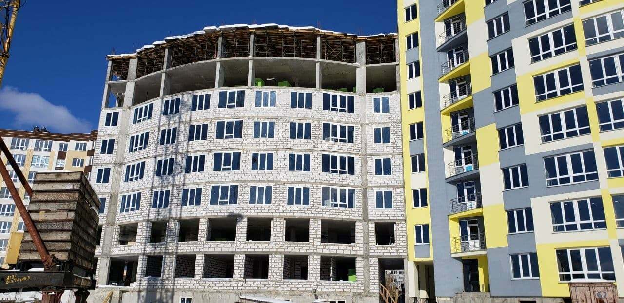 Хід будівництва ЖК Вернісаж, лют, 2021 рік