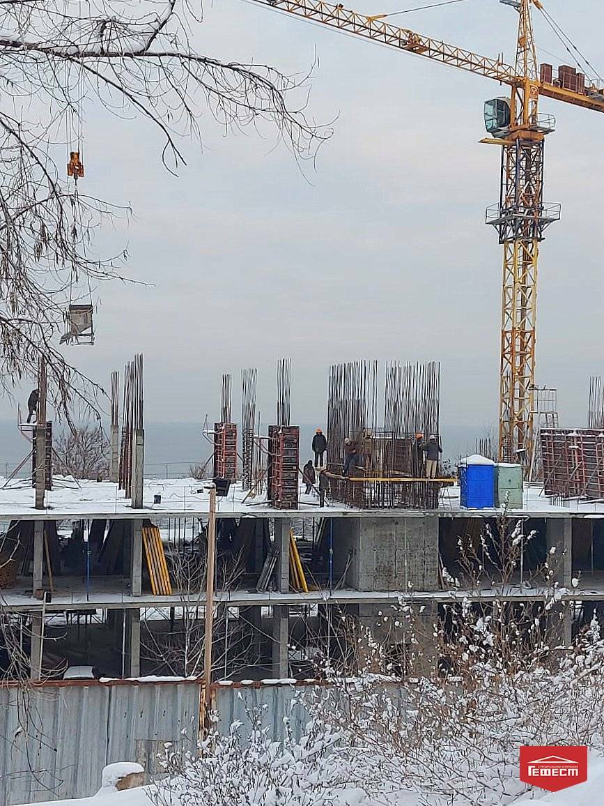 Ход строительства Апарт-комплекс Калипсо, янв, 2021 год