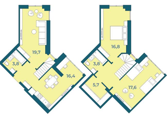 Дворівнева 99.9 м² в ЖК Kyiv Sky від 20 950 грн/м², Луцьк