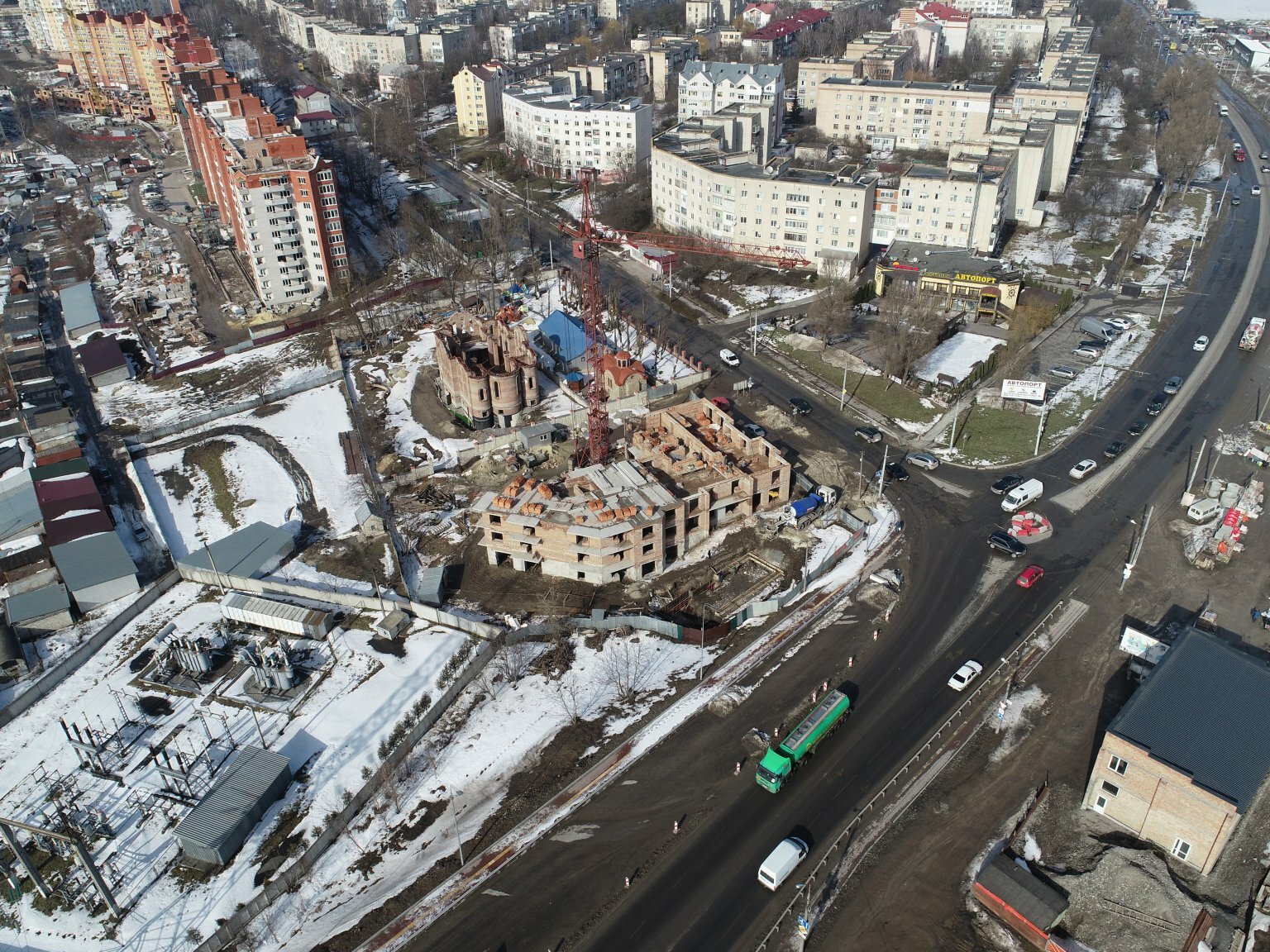 Ход строительства ЖК Східна Брама, фев, 2021 год