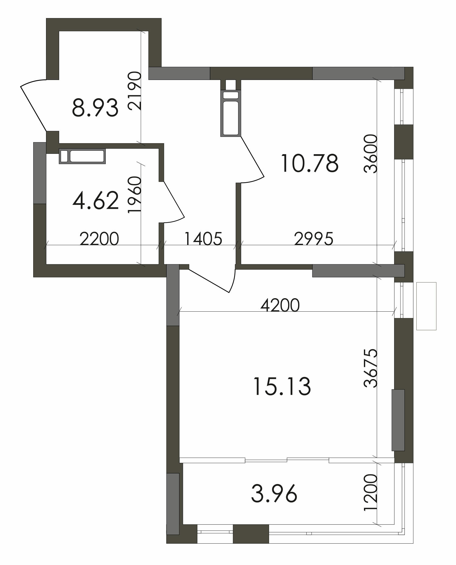 1-кімнатна 43.42 м² в ЖК Star City від 23 426 грн/м², Київ