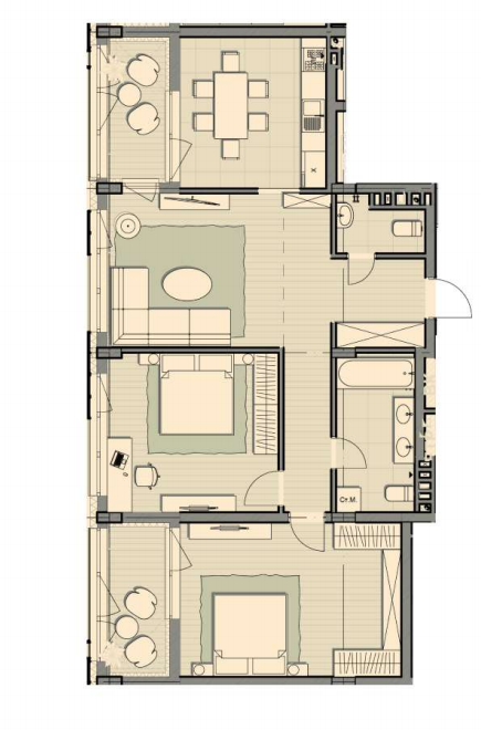 3-комнатная 102.3 м² в ЖК Luxberry lakes & forest от 35 280 грн/м², пгт Козин