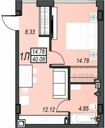 1-комнатная 40.08 м² в ЖК Sunrise City от 23 350 грн/м², г. Черноморск