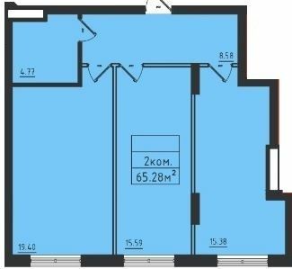 2-кімнатна 65.28 м² в ЖК Avinion від 22 450 грн/м², Одеса