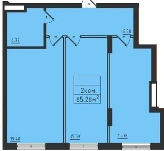 2-комнатная 65.28 м² в ЖК Avinion от 22 450 грн/м², Одесса