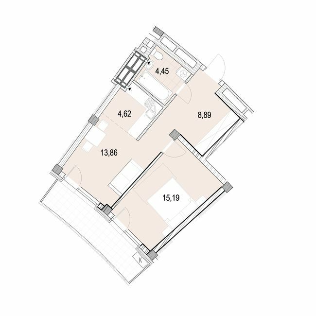 1-комнатная 51.26 м² в ЖК La Mer от 46 000 грн/м², Одесса