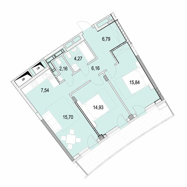 2-комнатная 80.12 м² в ЖК La Mer от 41 150 грн/м², Одесса