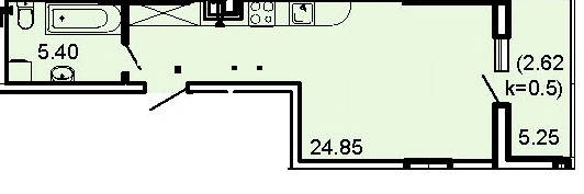 1-комнатная 32.46 м² в ЖК Акрополь от 30 350 грн/м², Одесса