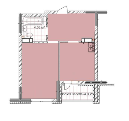 1-комнатная 78.02 м² в ЖК Святобор от 36 150 грн/м², Киев