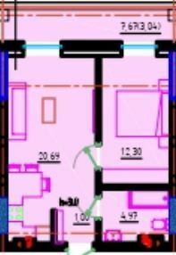 1-комнатная 43 м² в ЖК Пространство на Литературной от 34 550 грн/м², Одесса