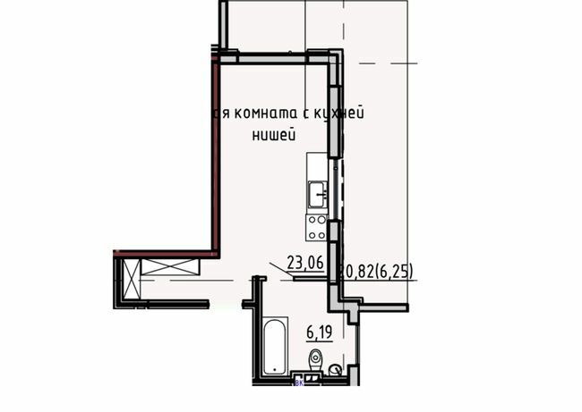 1-кімнатна 35.37 м² в ЖК Пространство на Маячном від 32 600 грн/м², Одеса