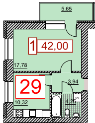 1-кімнатна 42 м² в ЖК Німецький проект (Григорівське шосе) від 23 700 грн/м², Харків