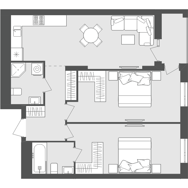 3-комнатная 71.64 м² в ЖК Avalon Zelena Street от 20 700 грн/м², Львов