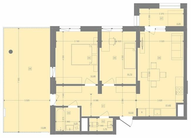 2-кімнатна 78.35 м² в ЖК Pictorial від 27 250 грн/м², Львів