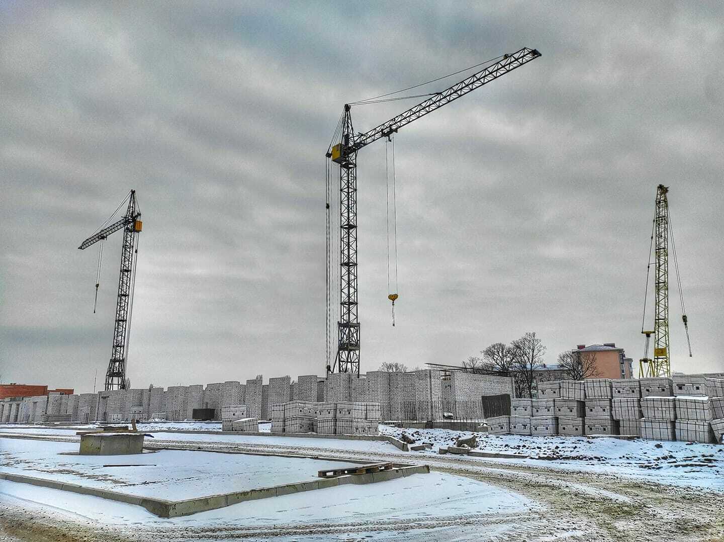 Ход строительства ЖК Греків Ліс, янв, 2021 год
