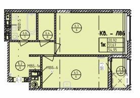 1-комнатная 54.95 м² в ЖК на ул. Стрыйская, 45 от 21 600 грн/м², Львов