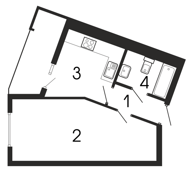 1-комнатная 35.37 м² в ЖК Национальный от 33 750 грн/м², Львов