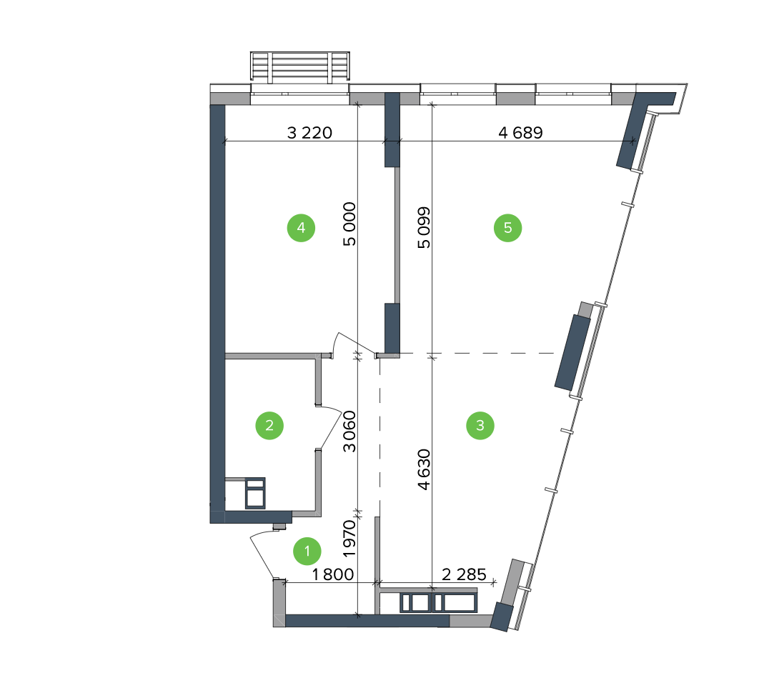 2-комнатная 67.48 м² в ЖК Метрополис от 37 682 грн/м², Киев