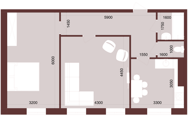 2-комнатная 62 м² в ЖК Urban One Klochkivska от 26 900 грн/м², Харьков