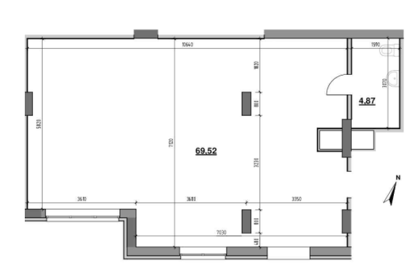 Торговельне приміщення 116.65 м² в ЖК Америка від 21 840 грн/м², Львів