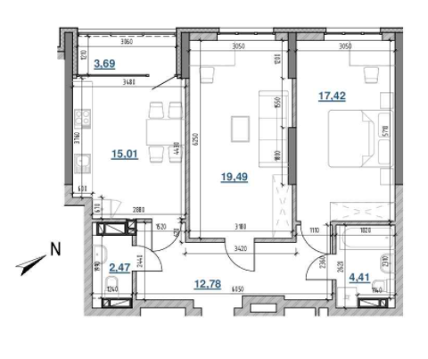 2-кімнатна 85.27 м² в ЖК Берег Дніпра від 26 274 грн/м², Київ