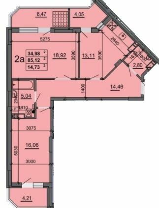 2-комнатная 85.12 м² в ЖК на ул. Смелянская, 48, 50, 54 от 17 000 грн/м², Черкассы