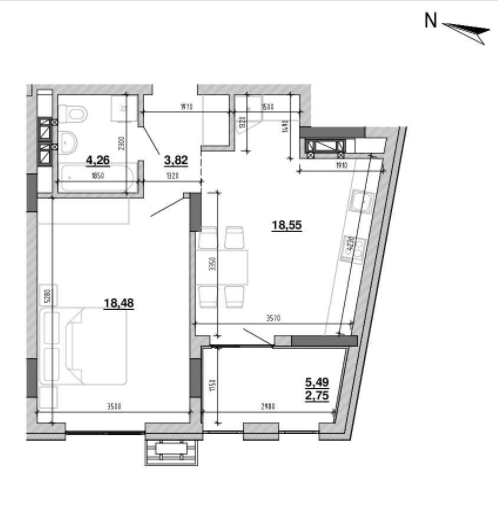 1-комнатная 50.64 м² в ЖК Містечко Підзамче от 21 703 грн/м², Львов