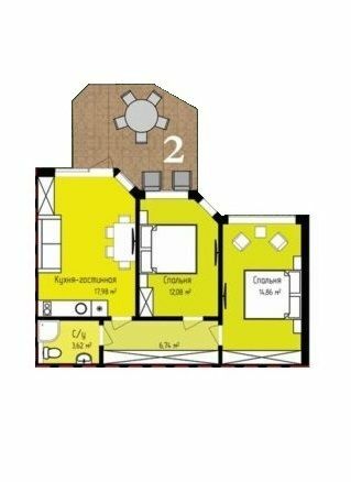 Таунхаус 55 м² в Таунхауси GRAND FAMILY VILLAGE від 21 636 грн/м², м. Приморськ