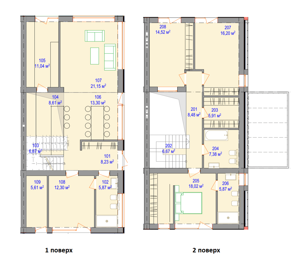 Дуплекс 175 м² в КП на ул. Гимназическая, уч. №7 от 19 257 грн/м², Ивано-Франковск