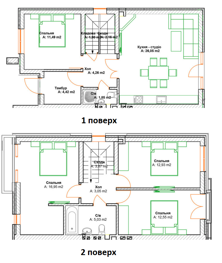 Коттедж 115 м² в КП Beverly Hills Residence от 21 043 грн/м², с. Крюковщина