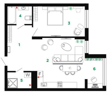 2-комнатная 64 м² в ЖК Comfort Park от 31 000 грн/м², Ивано-Франковск