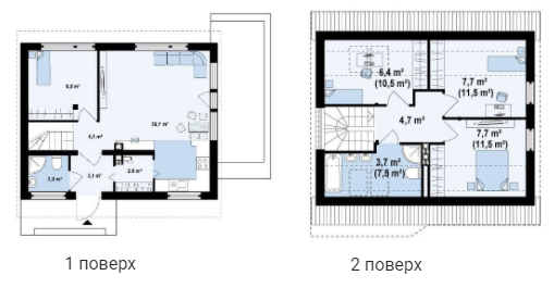 Коттедж 95 м² в КГ Хутор Демидово от 19 579 грн/м², с. Демидов