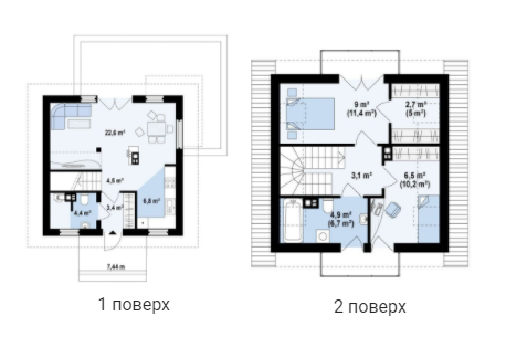 Коттедж 90 м² в КГ Хутор Демидово от 19 556 грн/м², с. Демидов