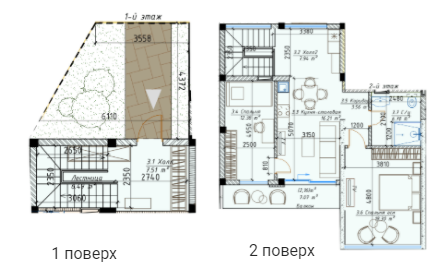 Таунхаус 79.5 м² в КМ River Garden від 735 182 грн/м², с. Осещина